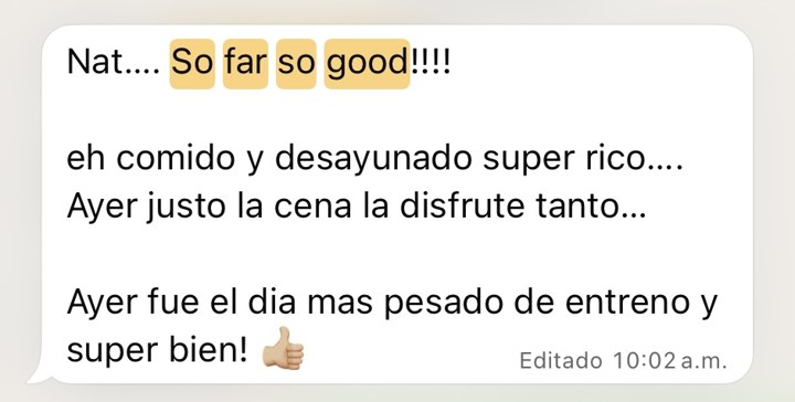 Testimonio real de corredor
